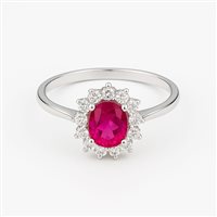 Anneau Idee Preziose dal 1987 Femme in Or blanc Zircone IP.AK18B/12 - IP.AK18B/12